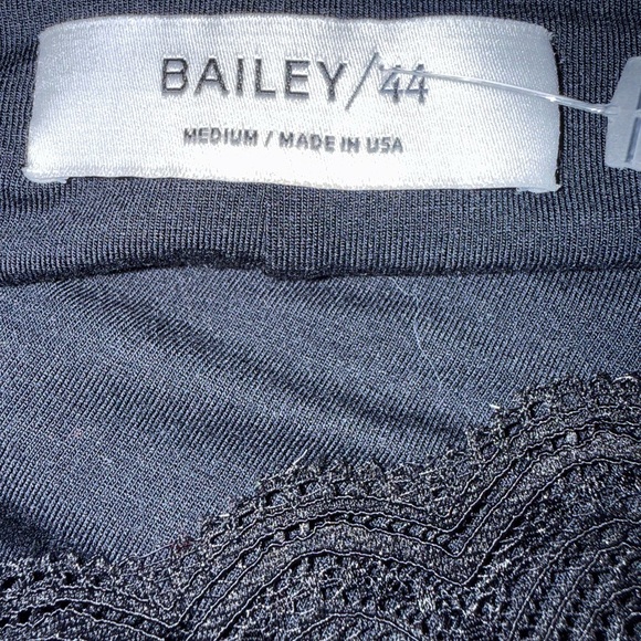 Bailey 44 Dark Navy Long Sleeve Dress with Lace Detail - Picture 11 of 11
